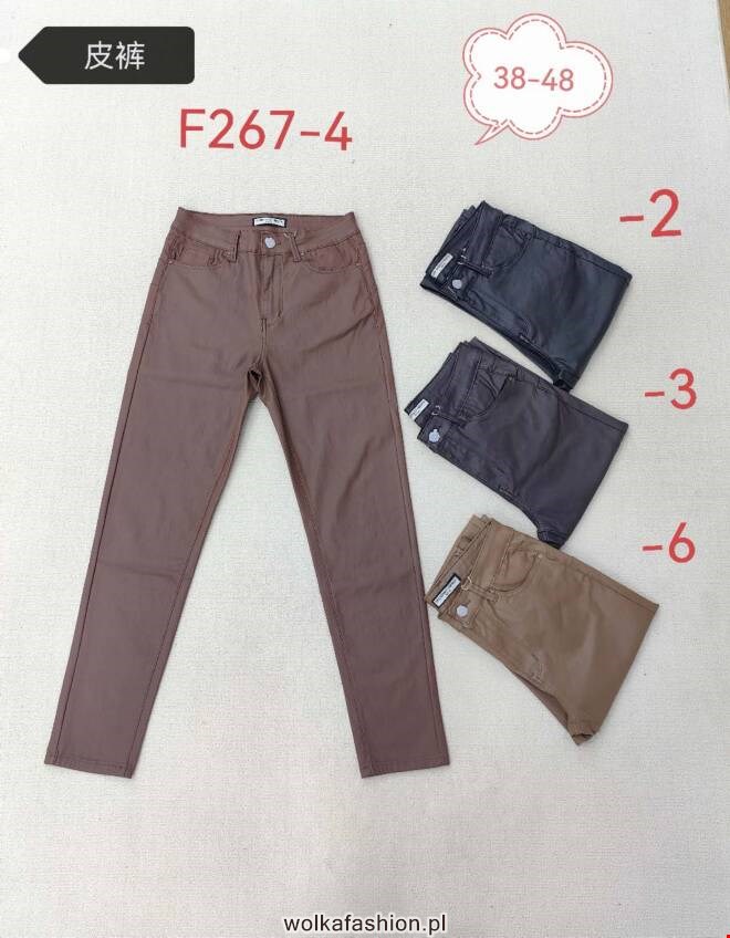 Spodnie z eko-skóry damskie F267-4 1 kolor  38-48