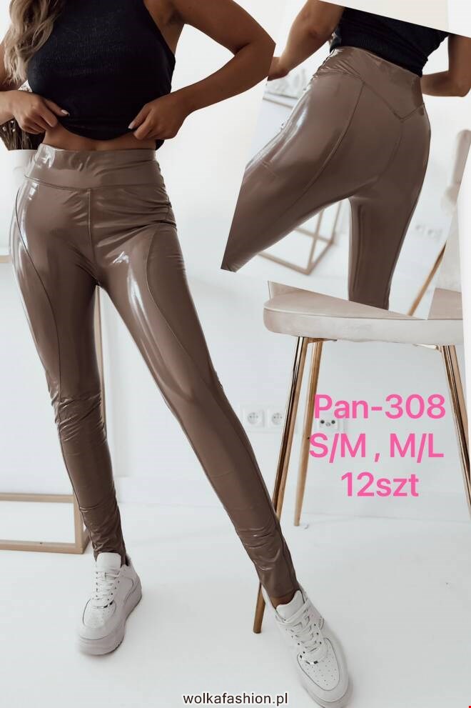 Spodnie z eko-skóry damskie PAM-308 1 kolor  S/M-L/XL