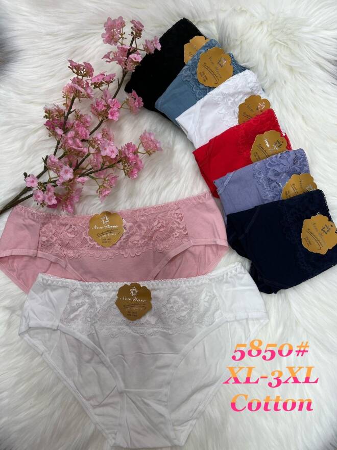 Majtki damskie 5850 MIX KOLOR  XL-3XL
