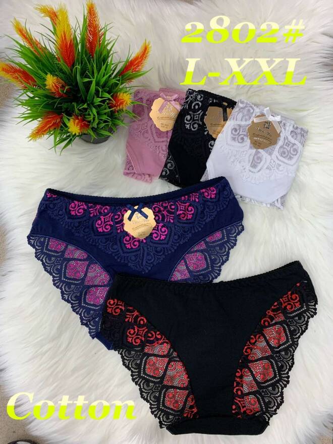 Majtki damskie 2802 MIX KOLOR  L-2XL 1