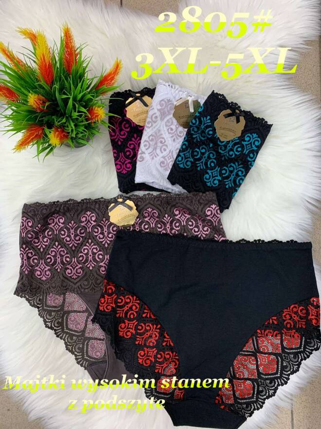 Majtki damskie 2805 MIX KOLOR  3XL-5XL