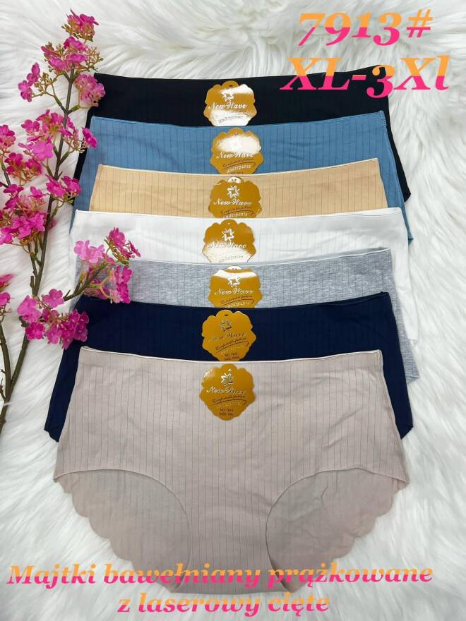 Majtki damskie 7913 MIX KOLOR  XL-3XL