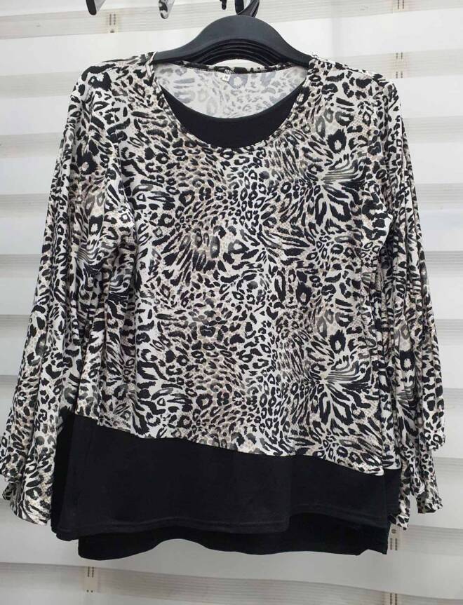 Bluzka damskie 3981 1 kolor  M-3XL (Towar Polskie)