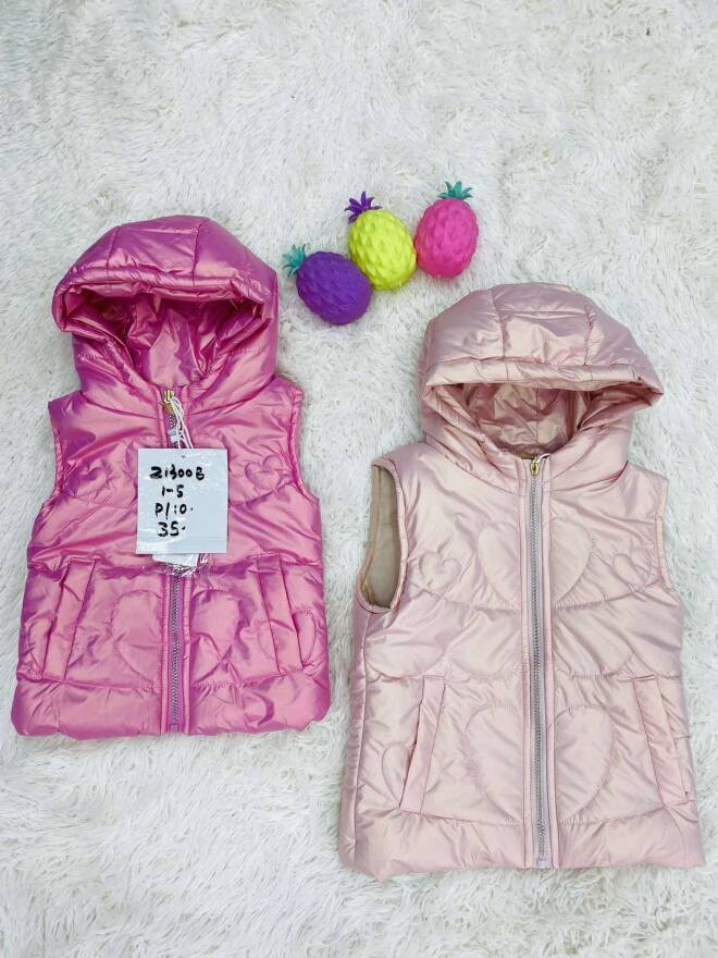 Kamizelka dziewczęca 4133 MIX KOLOR  1-5