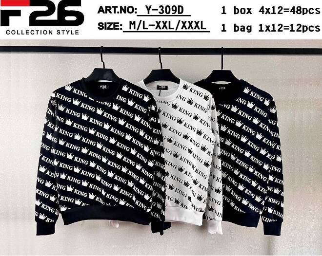 Bluza meskie Y-309D MIX KOLOR  M-3XL