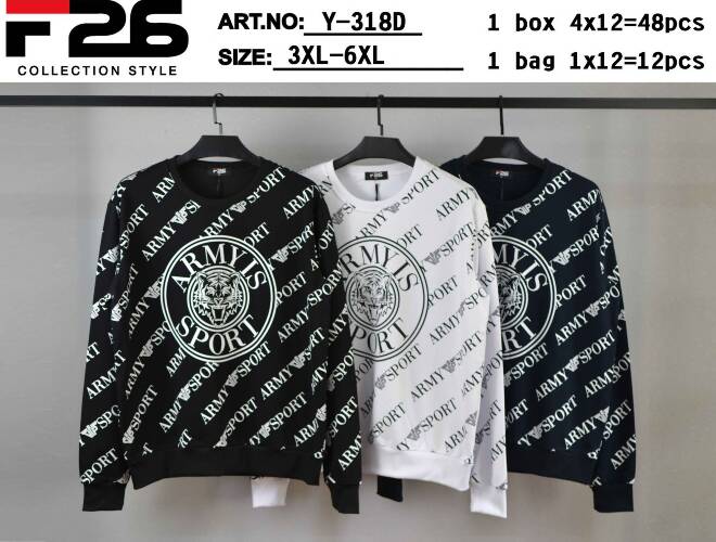 Bluza meskie Y-318D MIX KOLOR  3XL-6XL