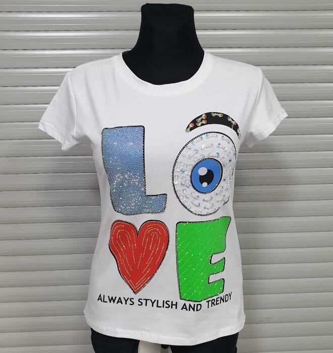 Bluzka damskie 4577 MIX KOLOR  M-2XL