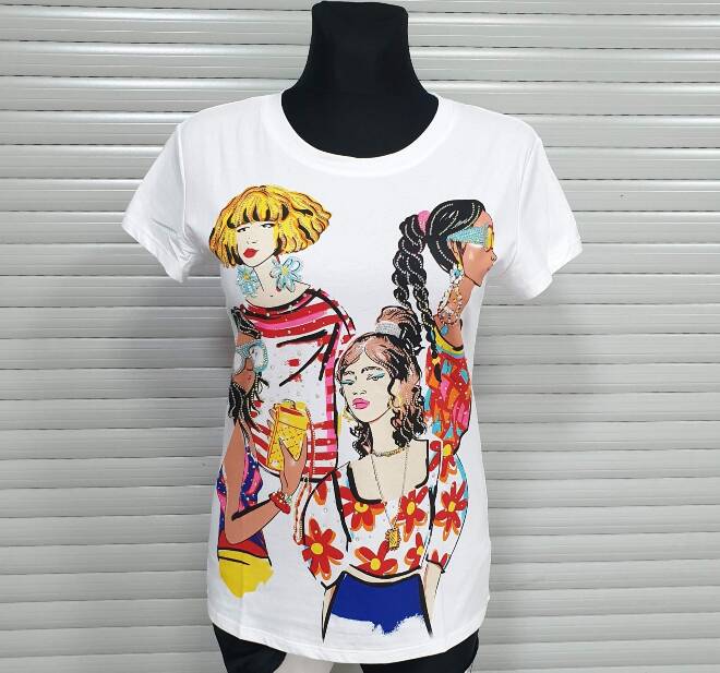 Bluzka damskie 4585 MIX KOLOR  M-2XL