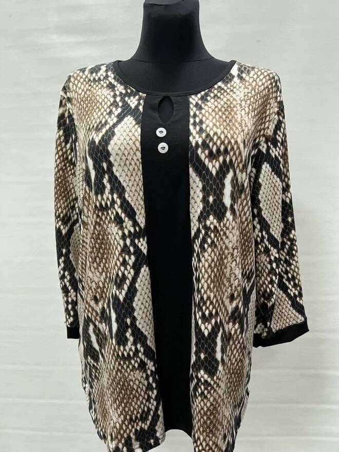 Bluzka damskie 4671 1 kolor  50-56 (Towar Polskie) 1