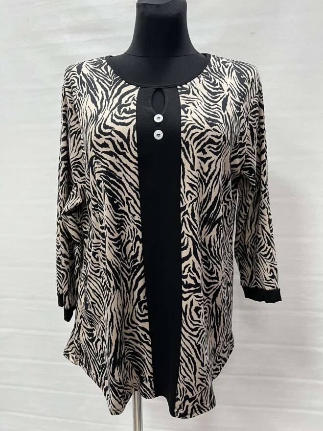 Bluzka damskie 4674 1 kolor  50-56 (Towar Polskie) 1