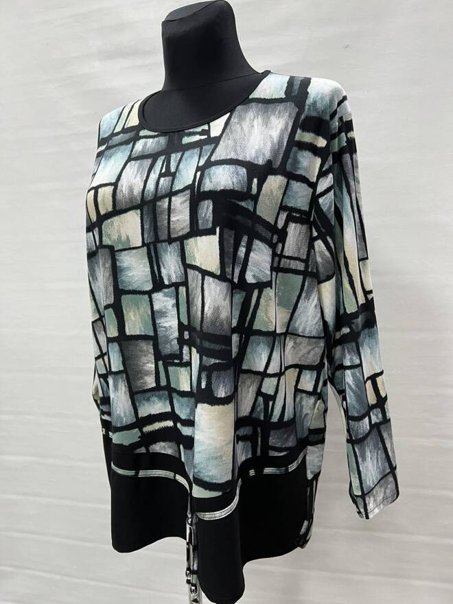 Bluzka damskie 4680 1 kolor  54-60 (Towar Polskie)