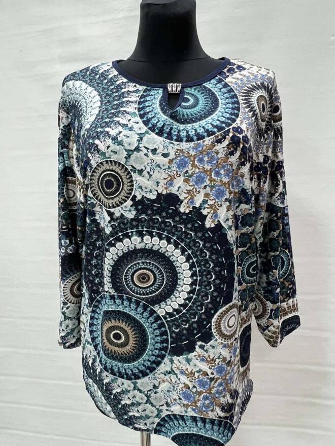 Bluzka damskie 4689 1 kolor  46-52 (Towar Polskie)