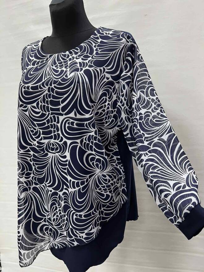 Bluzka damskie 4719 1 kolor  54-60 (Towar Polskie)