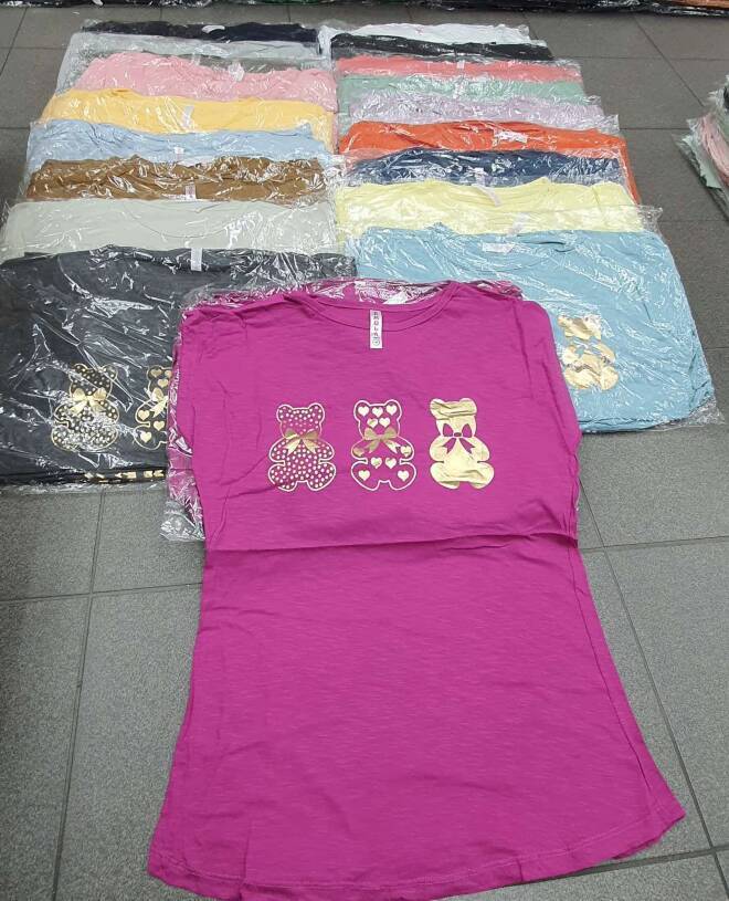 Bluzka damskie 4875 MIX KOLOR  M-XL (Towar Tureckie)
