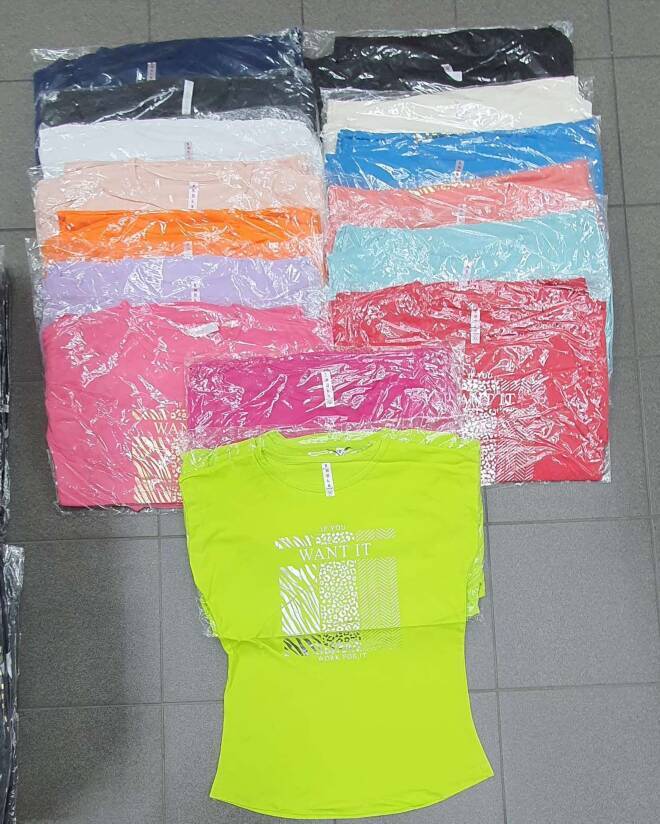 Bluzka damskie 4877 MIX KOLOR  M-XL (Towar Tureckie) 1