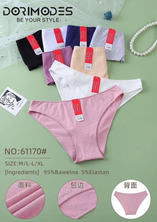 Majtki damskie 61170 MIX KOLOR  M-XL