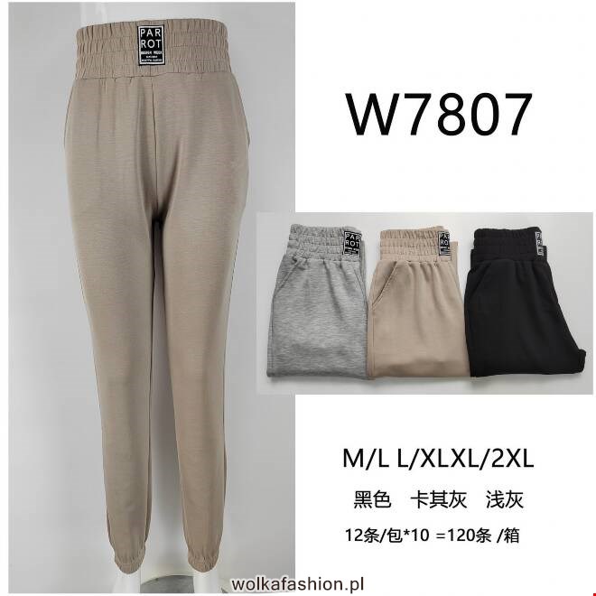 Spodnie dresowe damskie W7807 MIX KOLOR  M-2XL