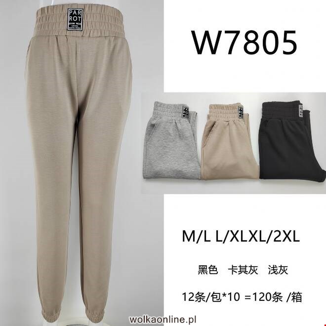 Spodnie dresowe damskie W7805 MIX KOLOR  M-2XL