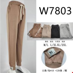 Spodnie dresowe damskie W7803 MIX KOLOR  M-2XL