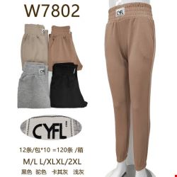 Spodnie dresowe damskie W7802 MIX KOLOR  M-2XL