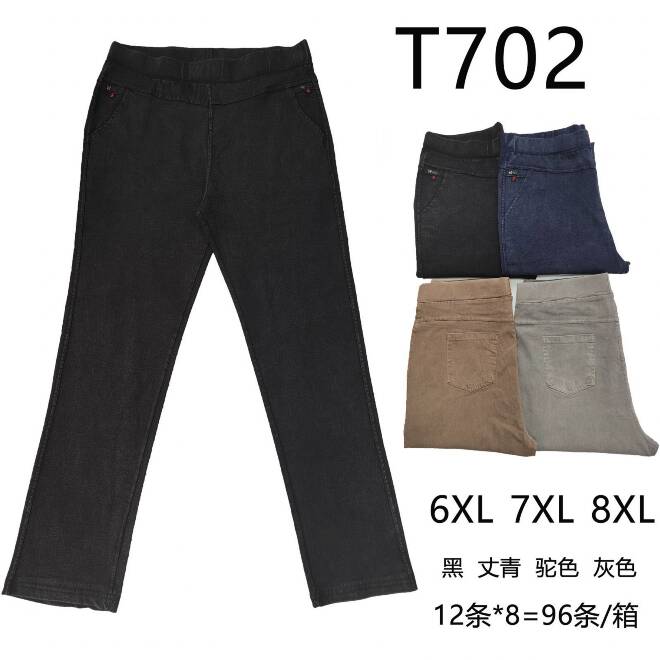 Jeansy damskie T702 MIX KOLOR  6XL-8XL 1