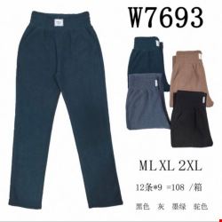 Spodnie dresowe damskie W7693 MIX KOLOR  M-2XL