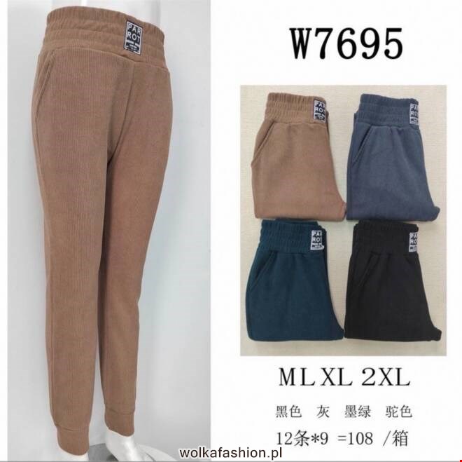 Spodnie dresowe damskie W7695 MIX KOLOR  M-2XL