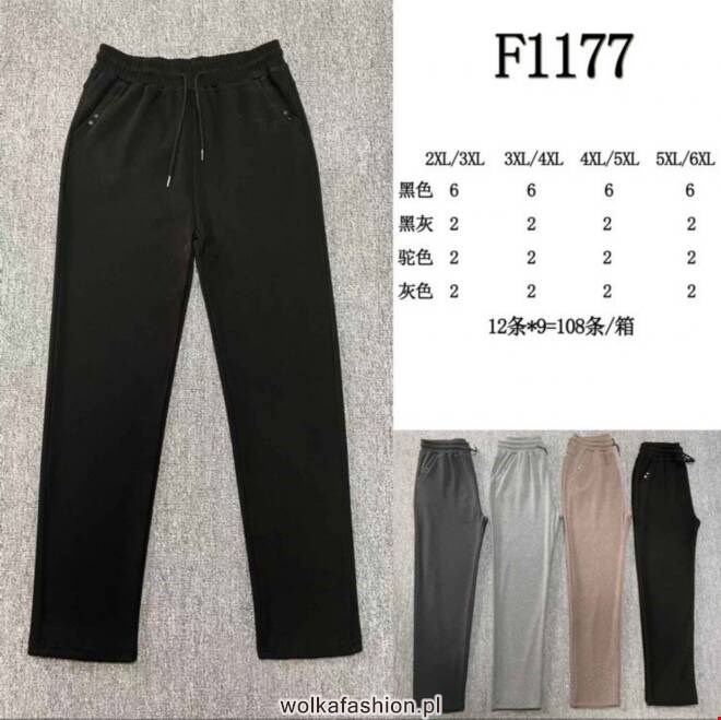 Spodnie dresowe damskie F1177 MIX KOLOR  2XL-6XL