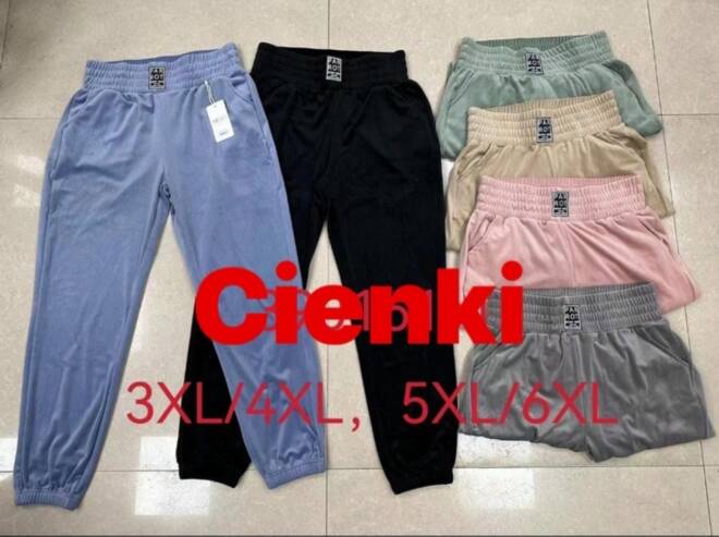 Spodnie dresowe damskie 5060 MIX KOLOR  3XL-6XL