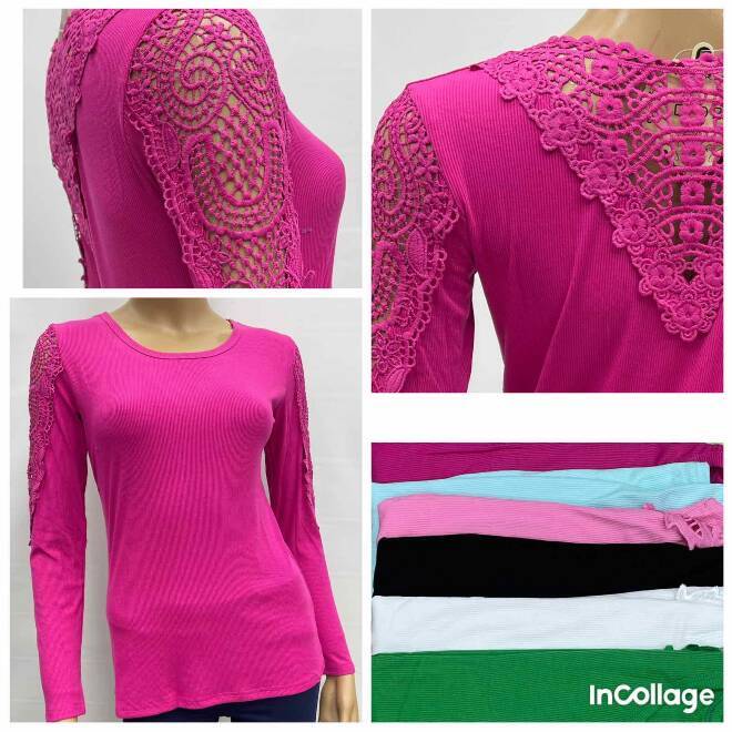 Bluzka damskie 5065 MIX KOLOR  M-2XL