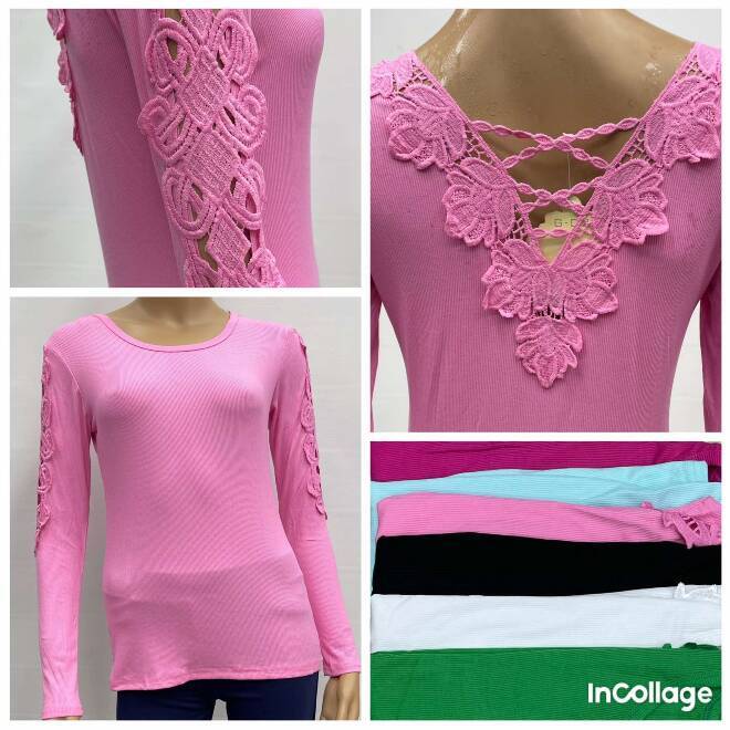Bluzka damskie 5066 MIX KOLOR  M-2XL