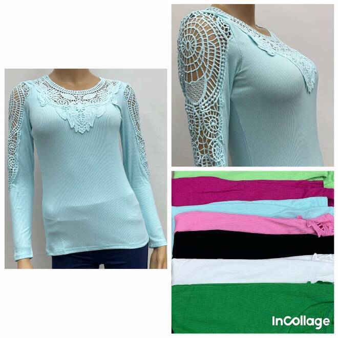 Bluzka damskie 5071 MIX KOLOR  M-2XL