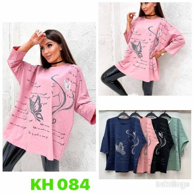 Bluzka damskie KH084 MIX KOLOR  Bigsize 1