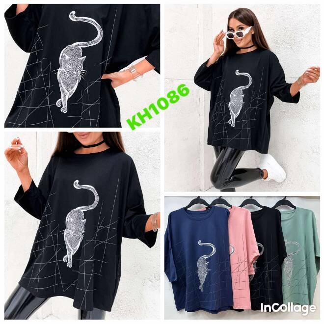 Bluzka damskie KH1086 MIX KOLOR  Bigsize 1