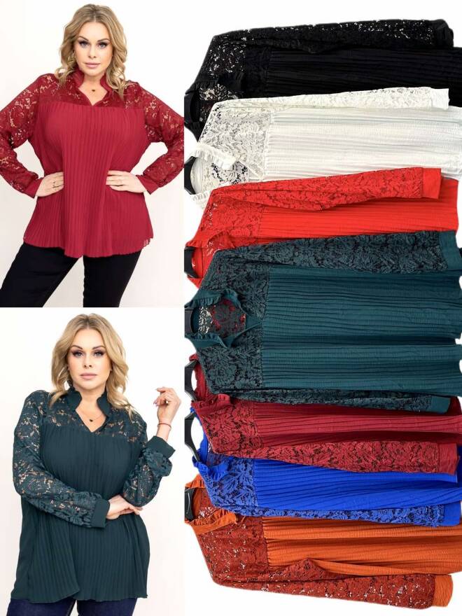 Bluzka damskie 5081 MIX KOLOR  Standard (Towar Włoskie)