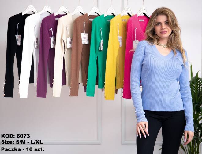 Sweter damskie 6073 MIX KOLOR  S/M-L/XL
