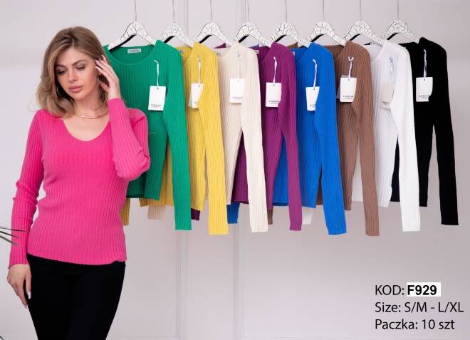 Sweter damskie F929 MIX KOLOR  S/M-L/XL 1