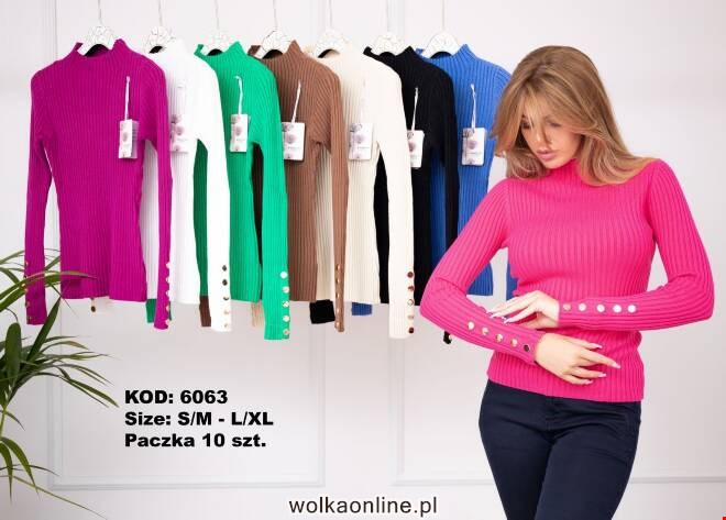 Sweter damskie 6063 MIX KOLOR  S/M-L/XL