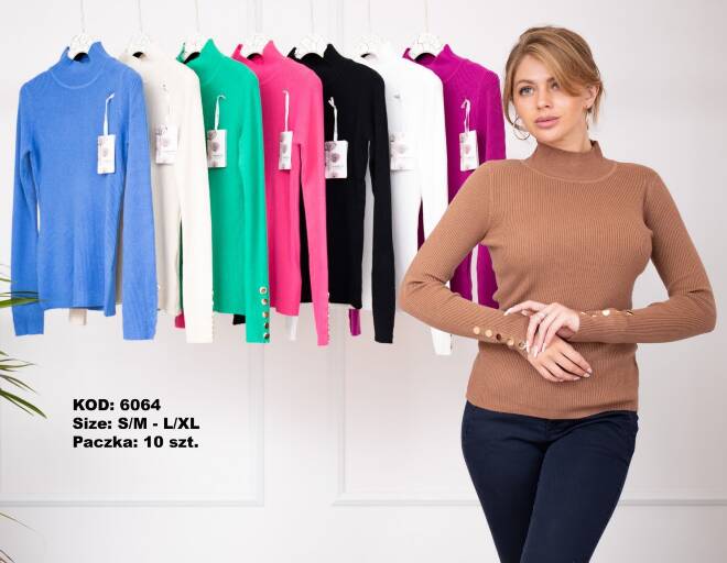 Sweter damskie 6064 MIX KOLOR  S/M-L/XL 1
