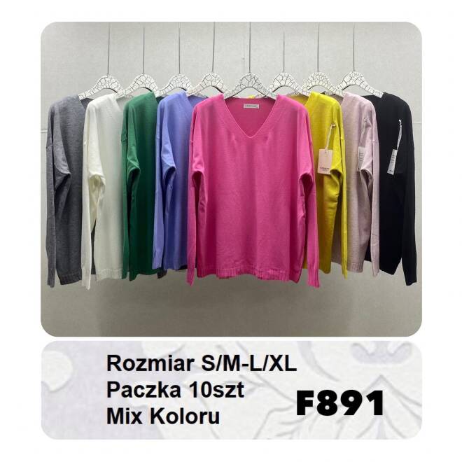 Sweter damskie F891 MIX KOLOR  S/M-L/XL 1
