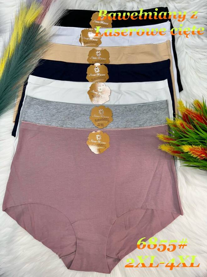 Majtki damskie 6855 MIX KOLOR  2XL-4XL 1