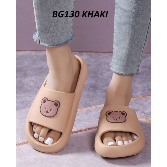 Klapki Damskie BG130 KHAKI 36-41 1