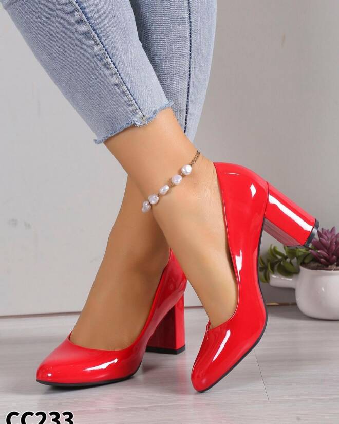 Czółenka Damskie CC233 RED 36-41
