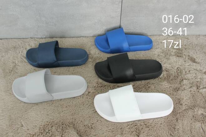 Klapki Damskie 016-02 36-41 KOLOR DO WYBORU 