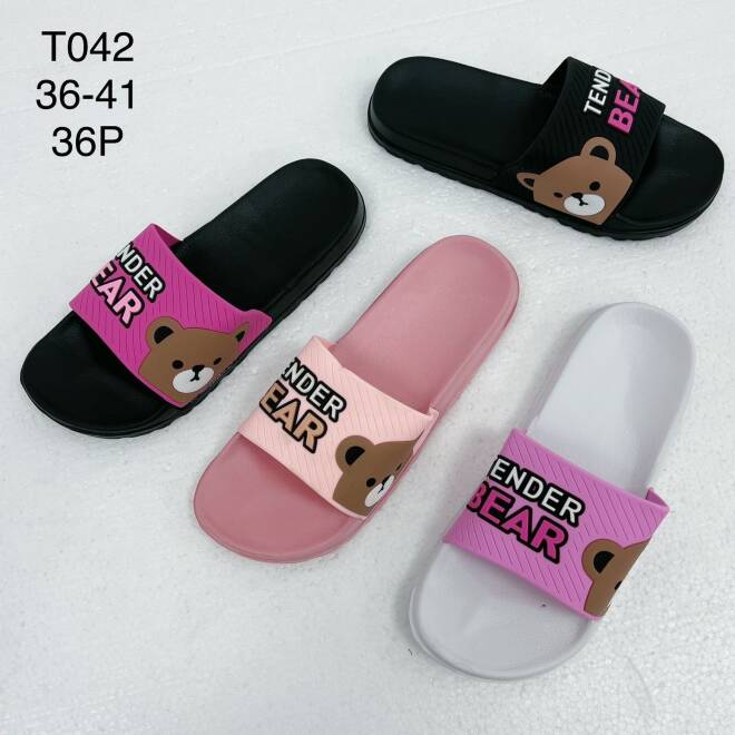 Klapki Damskie T042 36-41 MIX KOLOR
