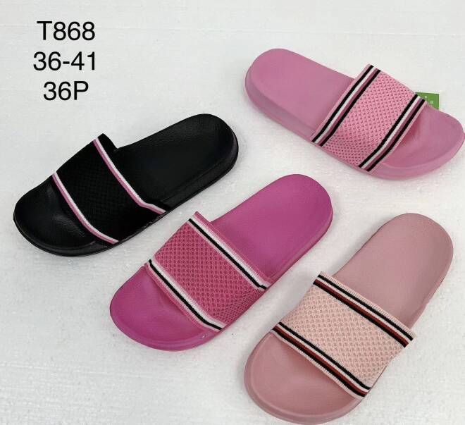 Klapki Damskie T868 36-41 MIX KOLOR