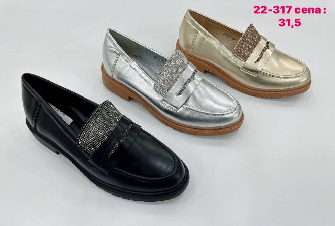 Półbuty Damskie 22-317 36-41 KOLOR DO WYBORYU  1