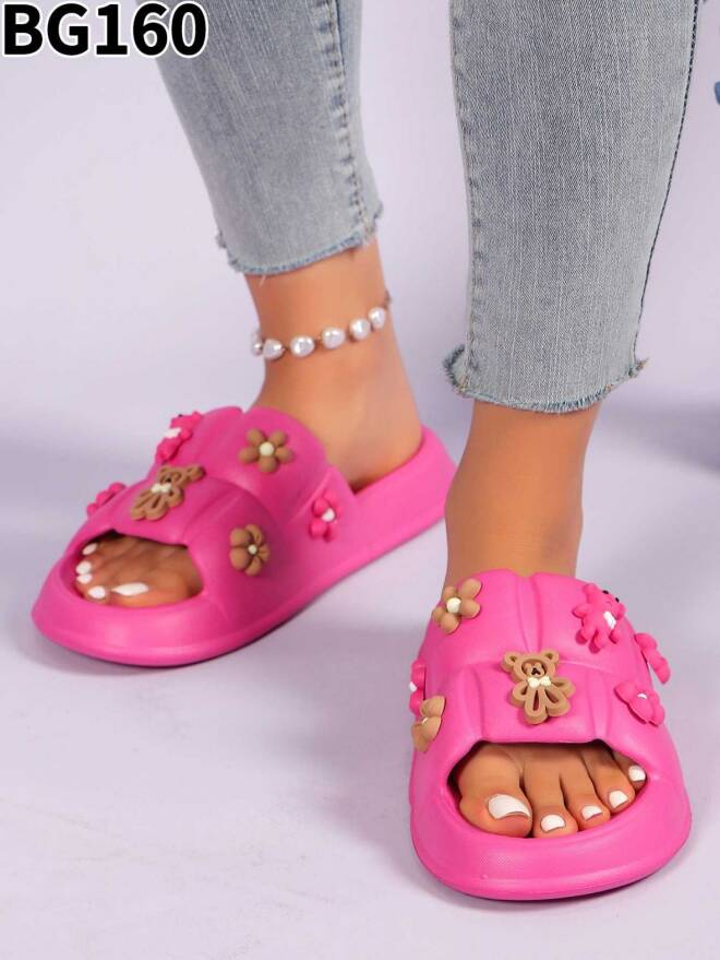 Klapki Damskie BG160 FUSHIA 36-41 1