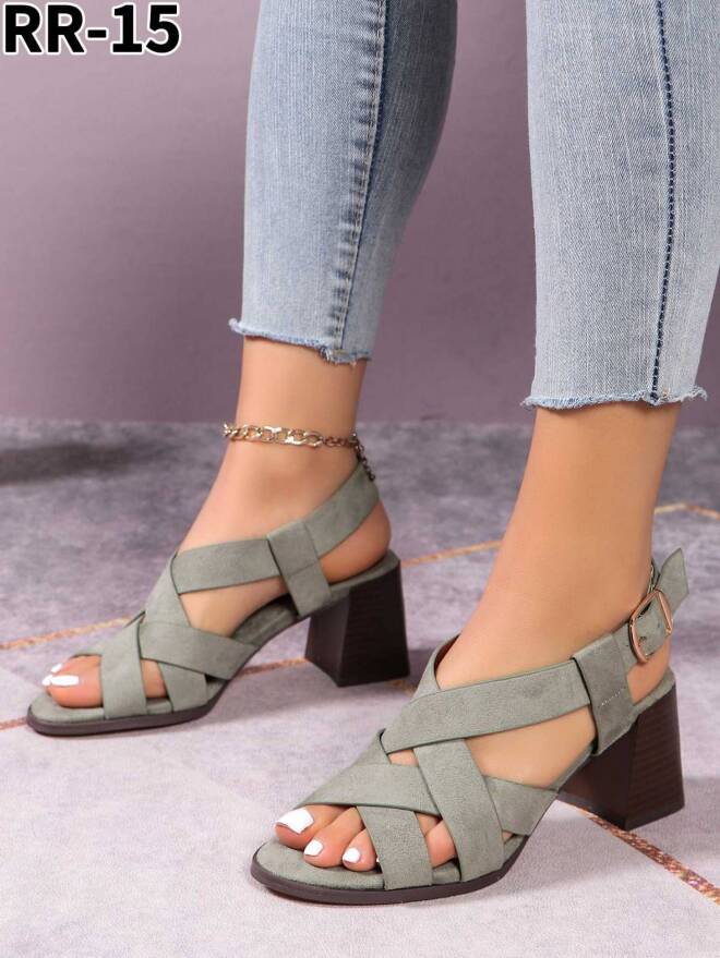 Czółenka Damskie RR-15 GREEN 36-41