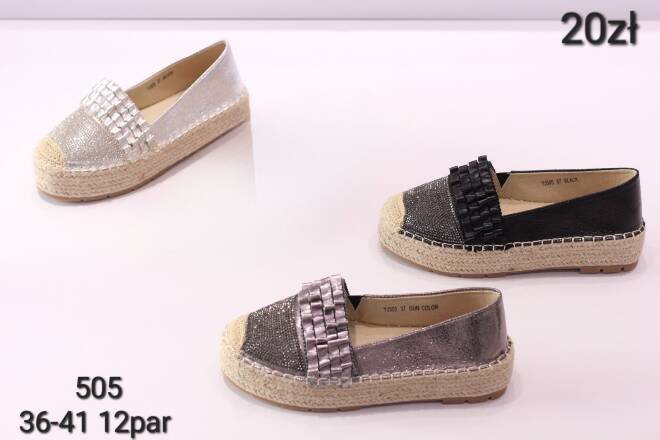 Półbuty Damskie 505 36-41 KOLOR DO WYOBRU  1